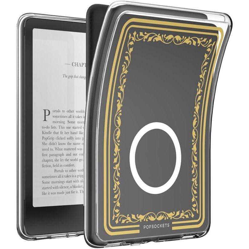 imagePopSockets Kindle Paperwhite Case 12th Gen 7 202425 Signature Edition ampamp Colorsoft  Slim Protective Cover with Builtin MagSafe Ring for MagSafe PopGrip EReader Accessory  Old Book