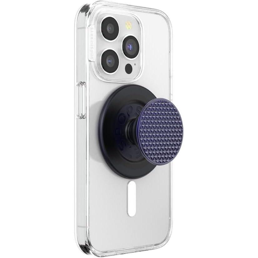 imagePopSockets SuckUp Suction Grip ampamp Stand 3in1 MagSafe Phone Mount for iPhone Strong Hold on Mirrors ampamp Glass Swappable Top Portable ampamp Reusable ClearFrench Navy