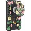 PopSockets Phone Wallet with Expanding Grip, Phone Card Holder, Wireless Charging Compatible, Wallet Compatible with MagSafe – Moon Flower