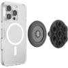 PopSockets Suck-Up™ Suction Grip & Stand, 3-in-1 MagSafe Phone Mount for iPhone, Strong Hold on Mirrors & Glass, Swappable Top, Portable & Reusable – Clear(Transluscent Black)