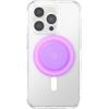 PopSockets Suck-Up™ Suction Grip & Stand, 3-in-1 MagSafe Phone Mount for iPhone, Strong Hold on Mirrors & Glass, Swappable Top, Portable & Reusable – Clear(Pink Clear)