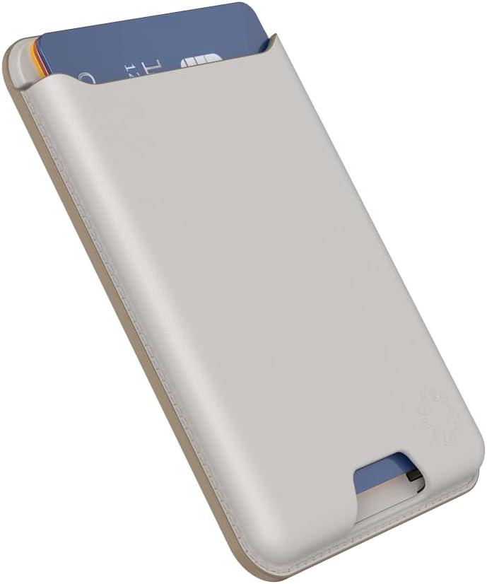 imagePopSockets Phone Wallet with Expanding Grip and Adapter Ring for MagSafe Phone Card Holder Wireless Charging Compatible Wallet Compatible with MagSafe OxbloodHorchata