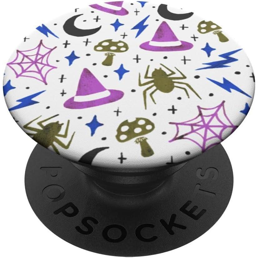 imagePopSockets Fall Phone Grip ampamp Stand  Witch Print PopSockets PopGrip for MagSafeAdhesive PopGrip
