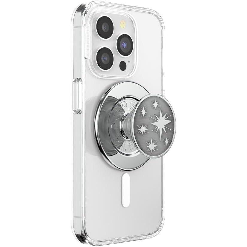 imagePopSockets Phone Grip for MagSafe with Kickstand Magnetic Stand Swappable Top Secure Hold for iPhone MagSafe Cases Phone ampamp Tablet Grip  Enamel AstroEnamel Astro