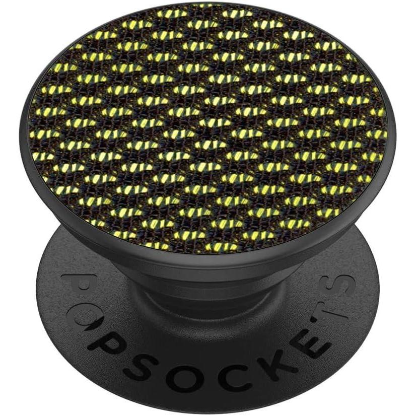 imagePopSockets Phone Grip for MagSafe with Kickstand Magnetic Stand Swappable Top Secure Hold for iPhone MagSafe Cases Phone ampamp Tablet Grip  Enamel Heart of GoldMesh Neon Green