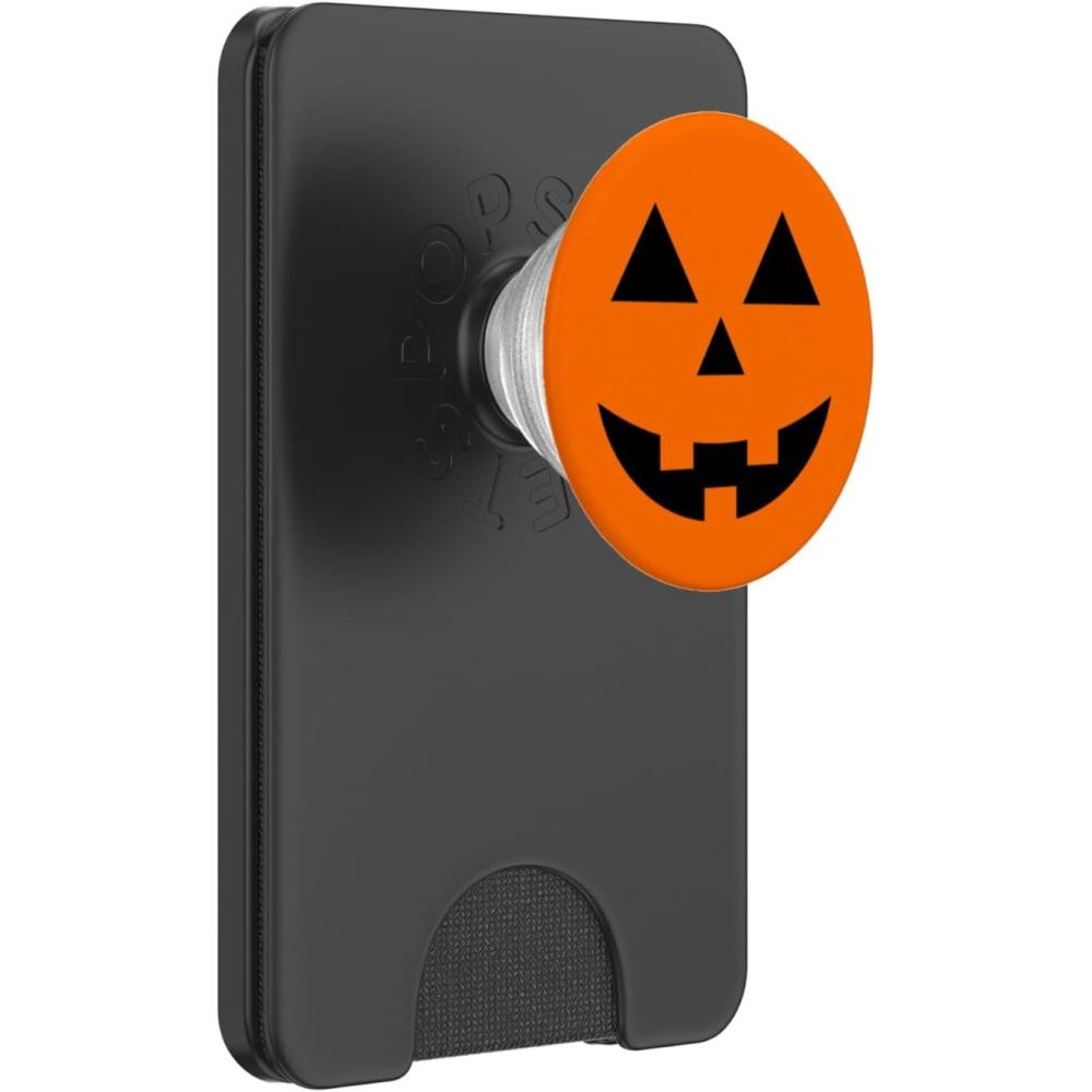 imageSpooky JackOLantern Halloween Pumpkin PopSockets PopGrip Swappable Grip for Phones ampamp Tablets PopSockets PopGrip for MagSafeMagnetic PopWallet
