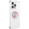 PopSockets Phone Grip for MagSafe with Kickstand, Magnetic Stand, Swappable Top, Secure Hold for iPhone MagSafe Cases, Phone & Tablet Grip – Clear(Delicate Floral)