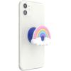 PopSockets Phone Grip for MagSafe with Kickstand, Magnetic Stand, Swappable Top, Secure Hold for iPhone MagSafe Cases, Phone & Tablet Grip – Enamel Heart of Gold(PopOut Rainbow)
