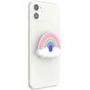 PopSockets Phone Grip for MagSafe with Kickstand, Magnetic Stand, Swappable Top, Secure Hold for iPhone MagSafe Cases, Phone & Tablet Grip – Enamel Heart of Gold(PopOut Rainbow)