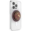 PopSockets Phone Grip for MagSafe with Kickstand, Magnetic Stand, Swappable Top, Secure Hold for iPhone MagSafe Cases, Phone & Tablet Grip, Cute PopSockets – Enamel Ginkgo Oxblood(Oxblood)