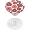 PopSockets Phone Grip for MagSafe with Kickstand, Magnetic Stand, Swappable Top, Secure Hold for iPhone MagSafe Cases, Phone & Tablet Grip, Cute PopSockets – Enamel Ginkgo Oxblood(Mauve Floral)