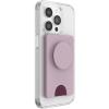 PopSockets Phone Wallet with Expanding Grip and Adapter Ring for MagSafe, Magnetic Phone Card Holder, Wireless Charging Compatible, Wallet Compatible with MagSafe/Samsung, Cute PopSockets – Latte(Blush Pink)