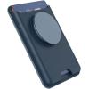 PopSockets Phone Wallet with Expanding Grip and Adapter Ring for MagSafe, Phone Card Holder, Wireless Charging Compatible, Wallet Compatible with MagSafe – Oxblood(Navy)