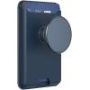 PopSockets Phone Wallet with Expanding Grip and Adapter Ring for MagSafe, Phone Card Holder, Wireless Charging Compatible, Wallet Compatible with MagSafe – Oxblood(Navy)