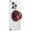 PopSockets Phone Grip for MagSafe with Kickstand, Magnetic Stand, Swappable Top, Secure Hold for iPhone MagSafe Cases, Phone & Tablet Grip – Alum Radial Oxblood(Radial Oxblood)