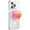 PopSockets Phone Grip for MagSafe with Kickstand, Magnetic Stand, Swappable Top, Secure Hold for iPhone MagSafe Cases, Phone & Tablet Grip – Enamel Heart of Gold(Squishy Tidepool Heart Pinky)