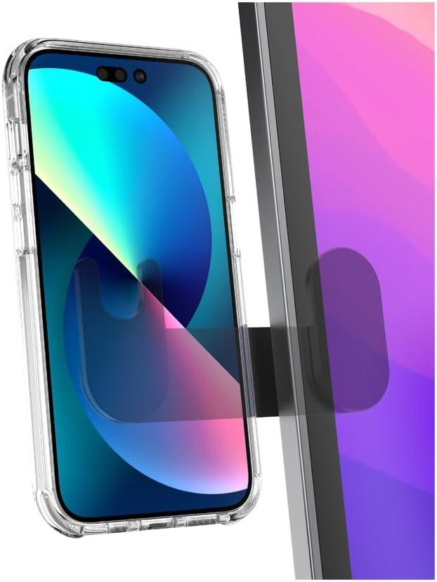 imagePopSockets Laptop Mount for Phone Grip Phone Mount Device Holder for Laptop BlackBlack