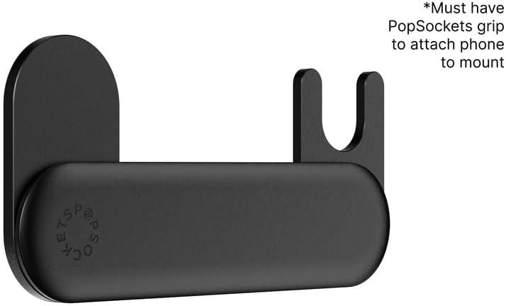 imagePopSockets Laptop Mount for Phone Grip Phone Mount Device Holder for Laptop BlackBlack