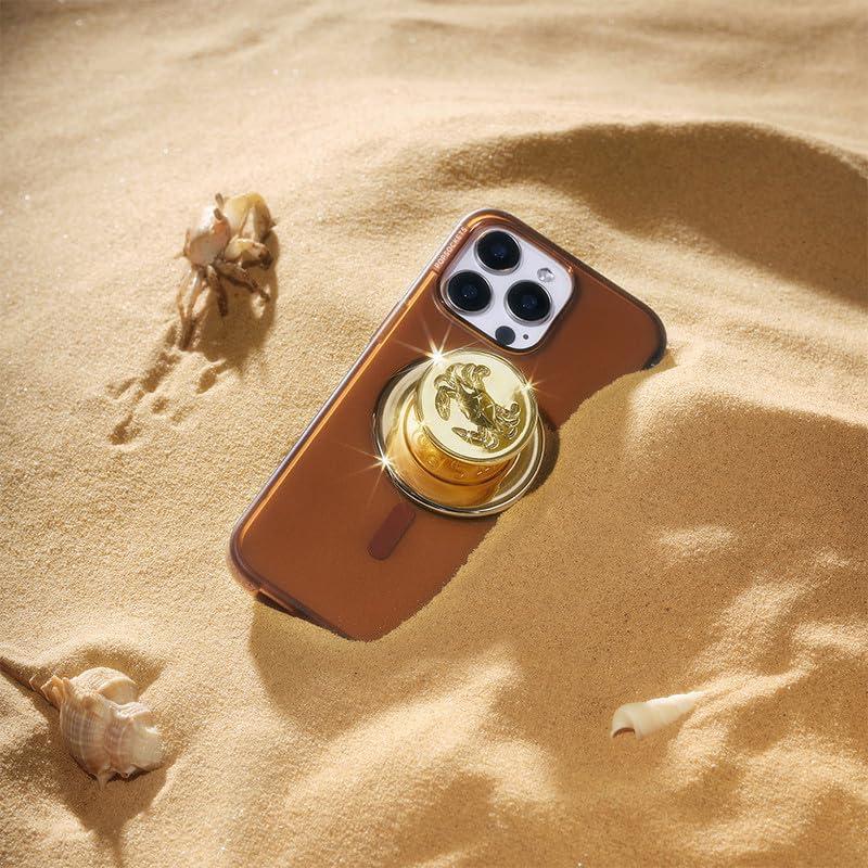 imagePopSockets Phone Grip for MagSafe with Kickstand Magnetic Stand Swappable Top Secure Hold for iPhone MagSafe Cases Phone ampamp Tablet Grip Enamel Dungeness