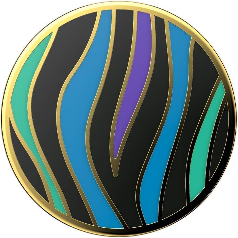 imagePopSockets Phone Grip for MagSafe with Kickstand Magnetic Stand Swappable Top Secure Hold for iPhone MagSafe Cases Phone ampamp Tablet Grip Koi PondWild Stripe