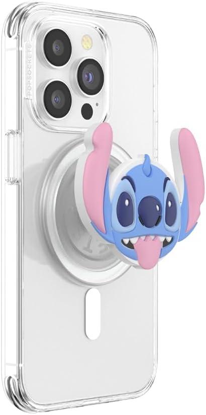 imagePopSockets Phone Grip for MagSafe with Kickstand Magnetic Stand Swappable Top Secure Hold for iPhone MagSafe Cases Phone ampamp Tablet Grip Disney PopOut Dreamy StitchDreamy Stitch