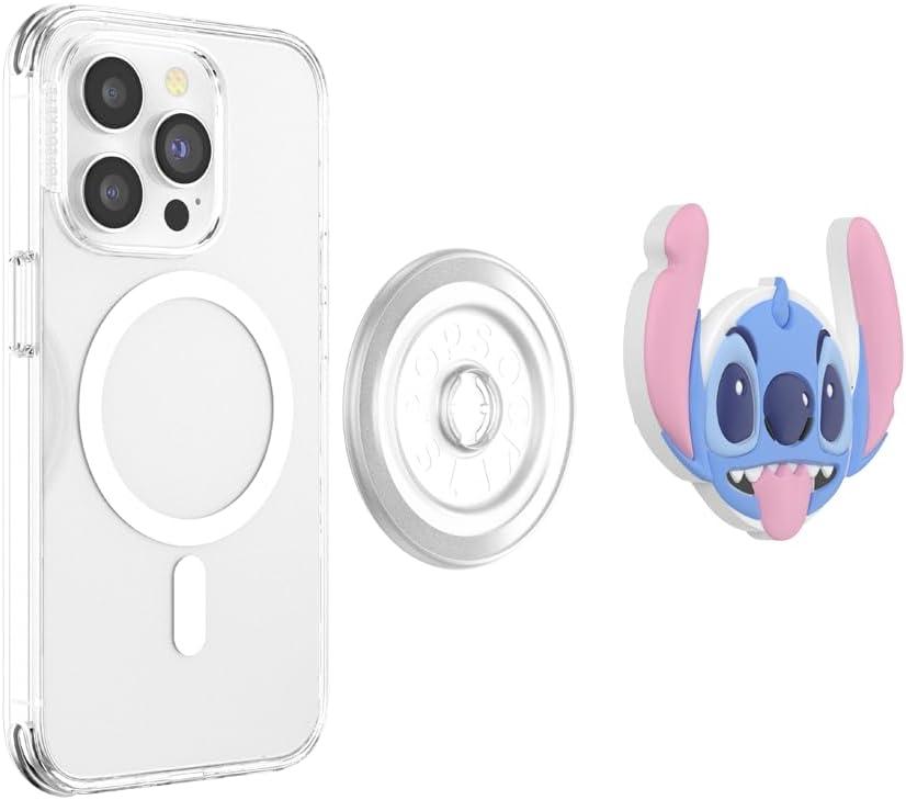 imagePopSockets Phone Grip for MagSafe with Kickstand Magnetic Stand Swappable Top Secure Hold for iPhone MagSafe Cases Phone ampamp Tablet Grip Disney PopOut Dreamy StitchDreamy Stitch