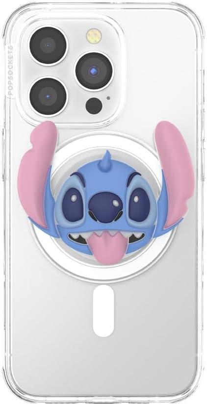 imagePopSockets Phone Grip for MagSafe with Kickstand Magnetic Stand Swappable Top Secure Hold for iPhone MagSafe Cases Phone ampamp Tablet Grip Disney PopOut Dreamy StitchDreamy Stitch