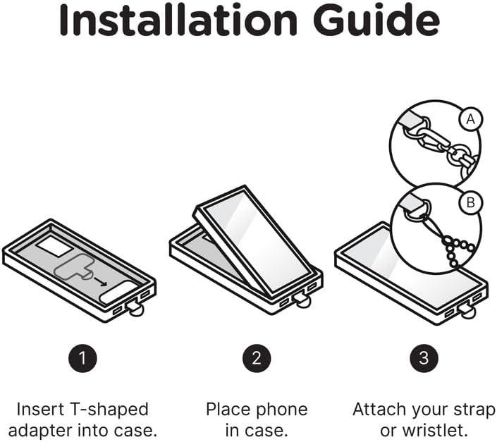 imagePopSockets Wristlet Phone Strap Wrist Strap for Phone Device HolderCobra Black