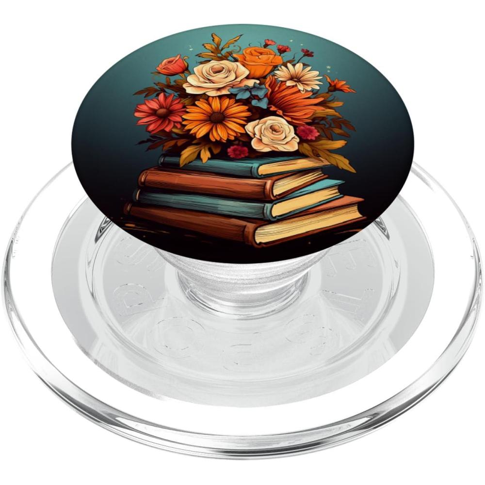 imageBook Lover Libraries Bookworm Reading Literature Librarian PopSockets Adhesive PopGripMagnetic PopGrip