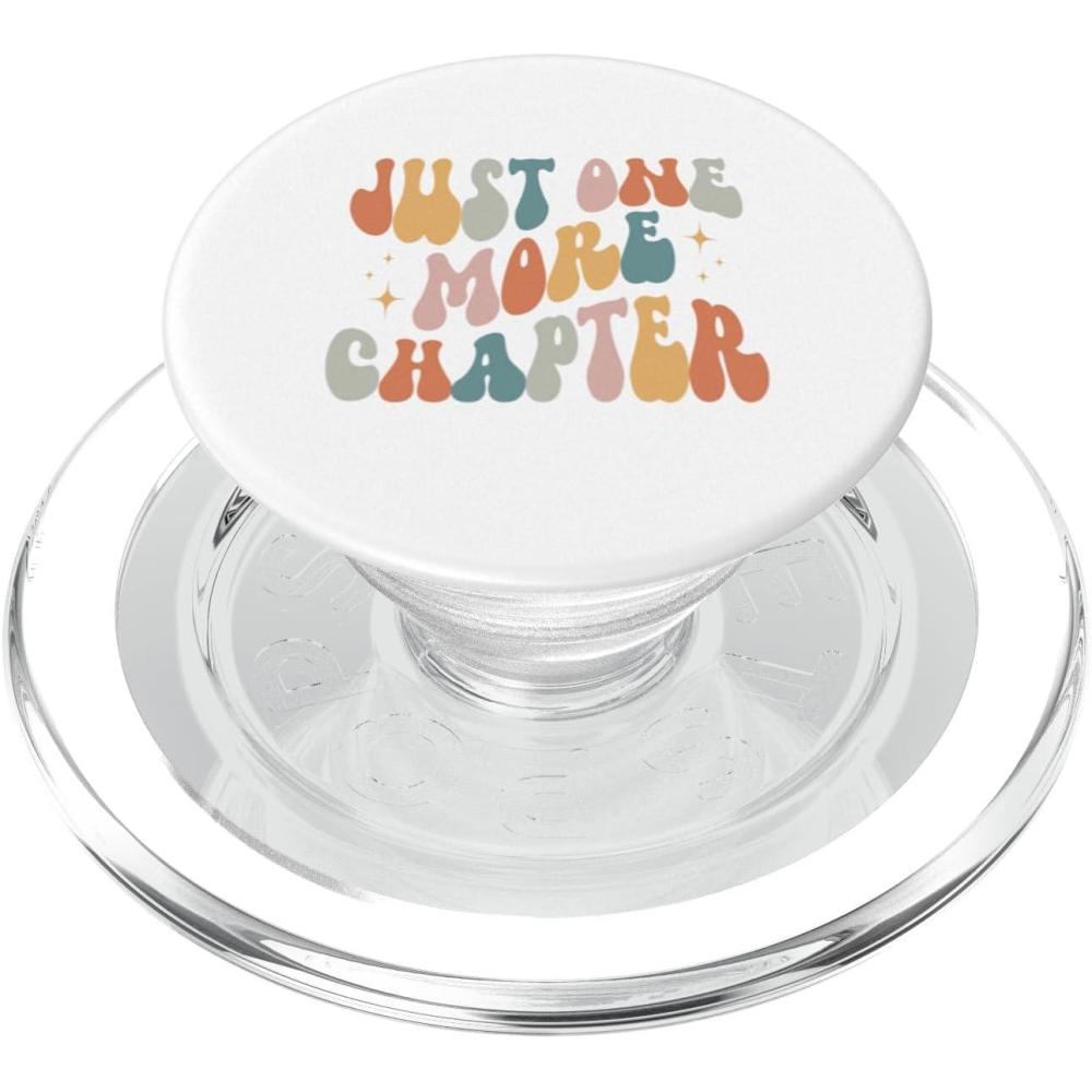 imageJust One More Chapter vintage lover book reader PopSockets Adhesive PopGripMagnetic PopGrip