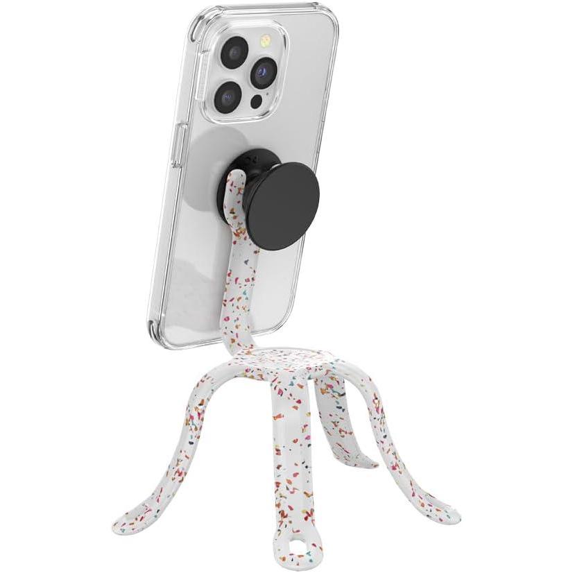 imagePopSockets Flexible Phone Mount ampamp Stand Phone Tripod Mount Universal Device Stand Into The Woods  Chartreuly GITDForest Shimmer Flower