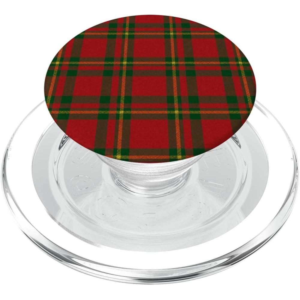 imagePopSockets Holiday Phone Grip ampamp Stand  Red ampamp Green Plaid PopSockets PopGrip for MagSafeMagnetic PopGrip