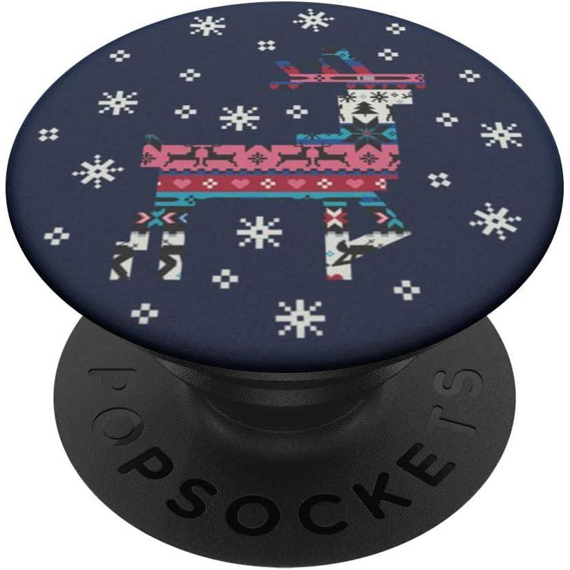imagePopSockets Holiday Phone Grip ampamp Stand Holiday Reindeer PopSockets PopGrip for MagSafeAdhesive PopGrip