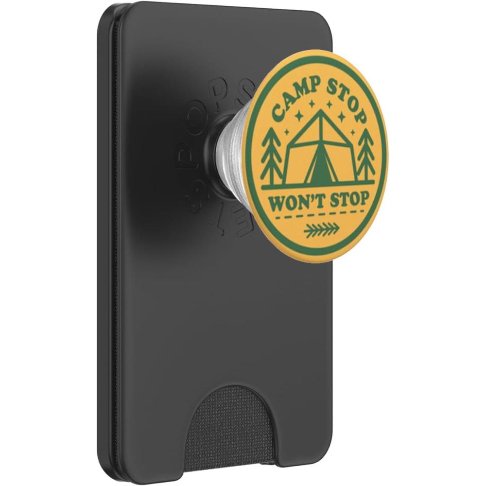imagePopSockets Phone Grip  Funny PopSocket  Camp Stop PopSockets PopGrip for MagSafeMagnetic PopWallet