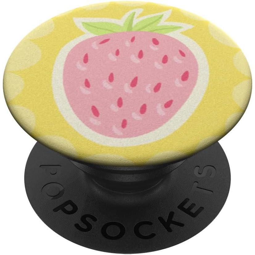 imagePopSockets Phone Grip Fruit  Strawberry Lemonade PopSockets PopGrip for MagSafeAdhesive PopGrip