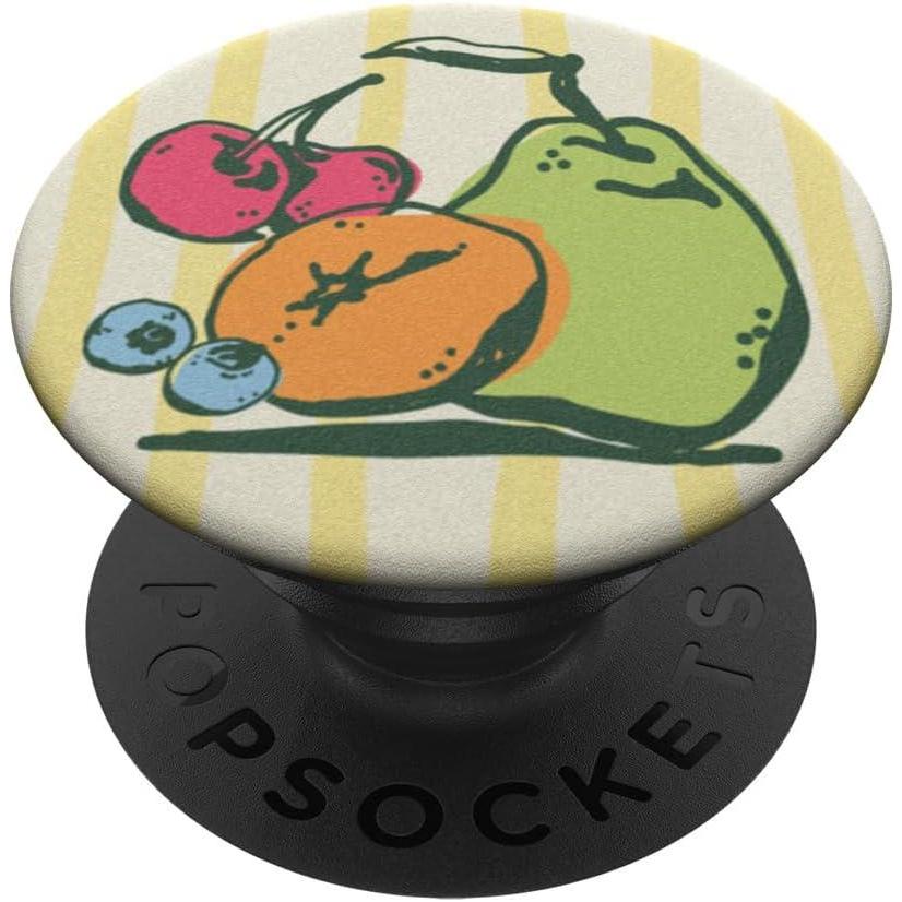imagePopSockets Phone Grip Fruit Design  Fruit Salad PopSockets PopGrip for MagSafeAdhesive PopGrip