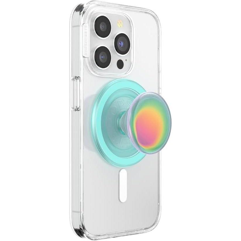 imagePopSockets Phone Grip for MagSafe with Kickstand Magnetic Stand Swappable Top Secure Hold for iPhone MagSafe Cases Phone ampamp Tablet Grip  Aluminum TopoBoca Aura