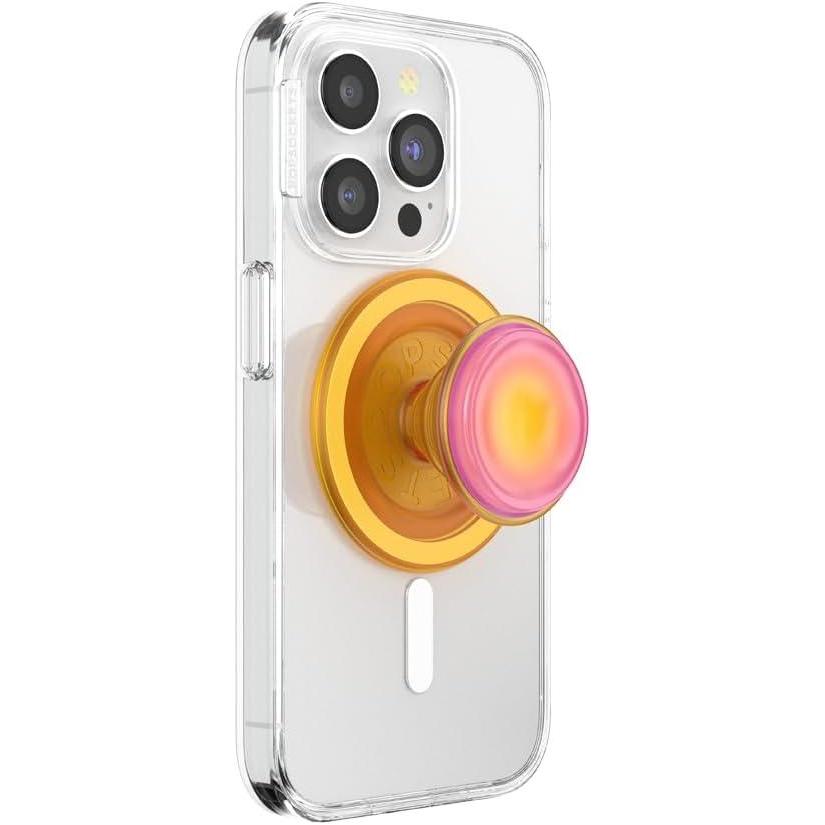 imagePopSockets Phone Grip for MagSafe with Kickstand Magnetic Stand Swappable Top Secure Hold for iPhone MagSafe Cases Phone ampamp Tablet Grip  Aluminum TopoSunni B