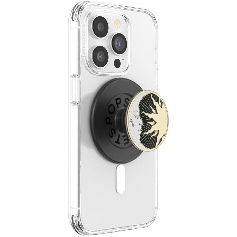imagePopSockets Phone Grip for MagSafe with Kickstand Magnetic Stand Swappable Top Secure Hold for iPhone MagSafe Cases Phone ampamp Tablet Grip Enamel Lunar Dreams