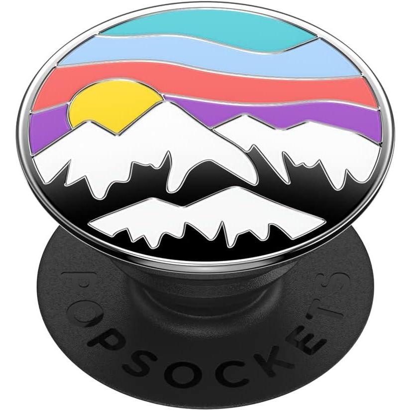 imagePopSockets Phone Grip for MagSafe with Kickstand Magnetic Stand Swappable Top Secure Hold for iPhone MagSafe Cases Phone ampamp Tablet Grip Enamel Water LilyAltitude