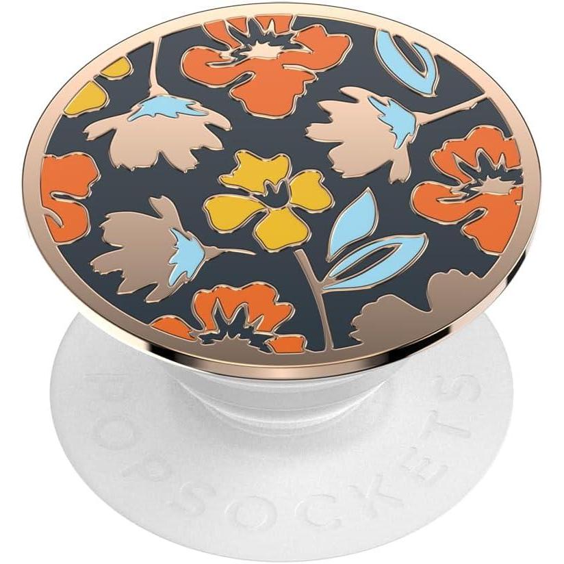imagePopSockets Phone Grip for MagSafe with Kickstand Magnetic Stand Swappable Top Secure Hold for iPhone MagSafe Cases Phone ampamp Tablet Grip  Enamel Water LilyPetal Frenzy