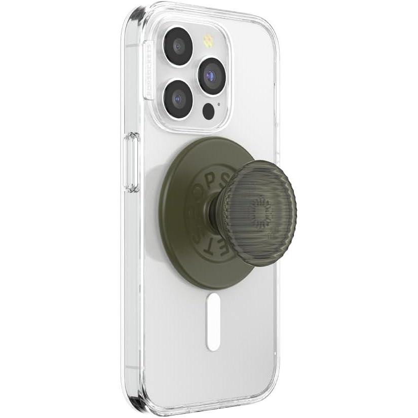 imagePopSockets Phone Grip for MagSafe with Kickstand Magnetic Stand Swappable Top Secure Hold for iPhone MagSafe Cases Phone ampamp Tablet Grip Fluted FatigueFluted Fatigue