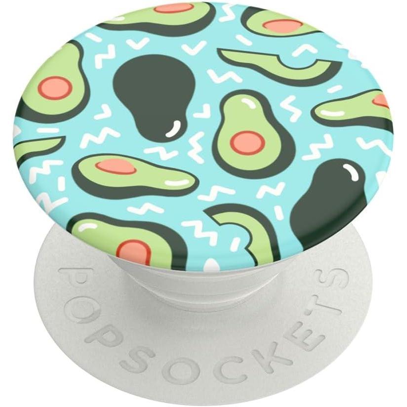 imagePopSockets Phone Grip for MagSafe with Kickstand Magnetic Stand Swappable Top Secure Hold for iPhone MagSafe Cases Phone ampamp Tablet Grip Fluted FatigueAvocado Blue