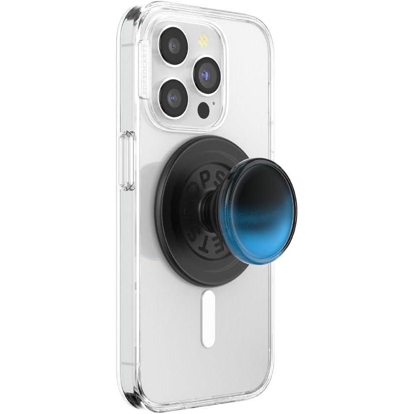 imagePopSockets Phone Grip for MagSafe with Kickstand Magnetic Stand Swappable Top Secure Hold for iPhone MagSafe Cases Phone ampamp Tablet Grip  Tidepool Lava Lamp AbsintheNight Tide