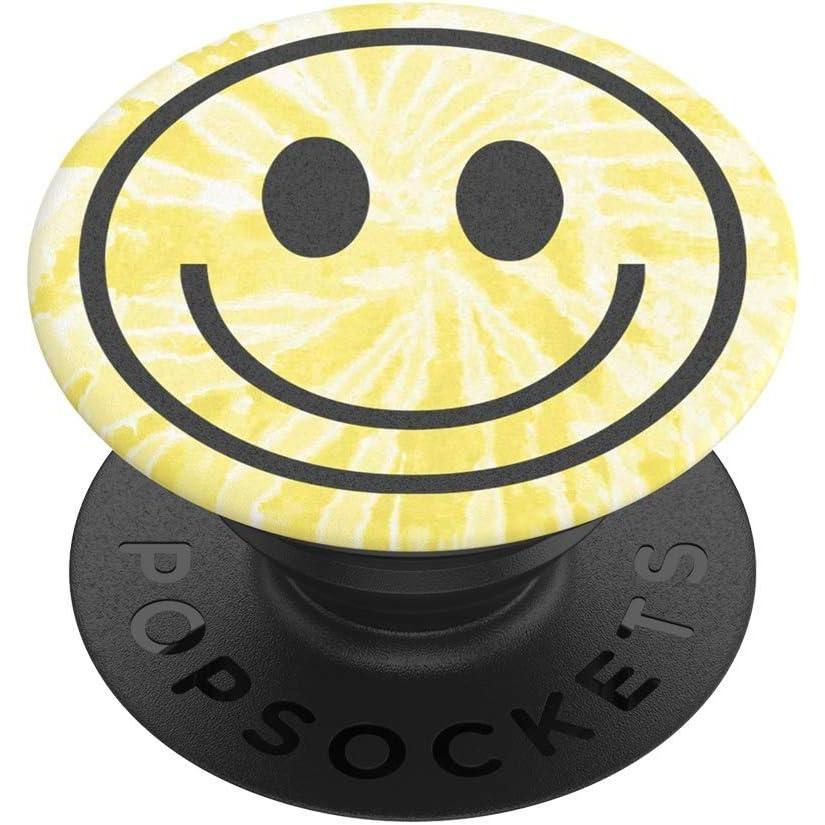 imagePopSockets Phone Grip for MagSafe with Kickstand Magnetic Stand Swappable Top Secure Hold for iPhone MagSafe Cases Phone ampamp Tablet Grip Cute PopSockets Matcha Dew Happy ReflexTie Dye Smiley