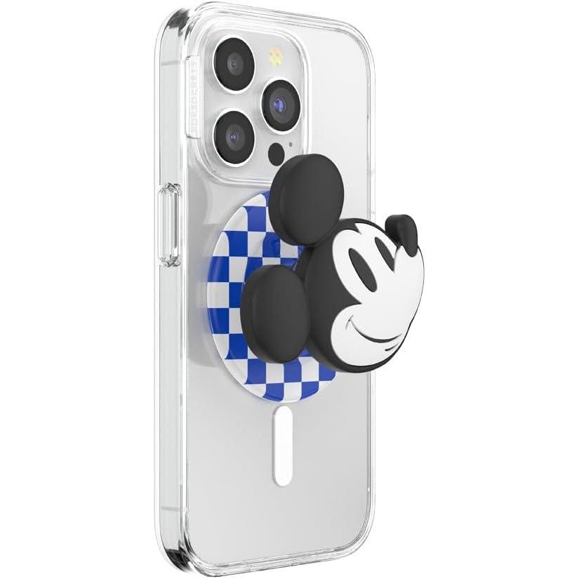 imagePopSockets Phone Grip for MagSafe with Kickstand Magnetic Stand Swappable Top Secure Hold for iPhone MagSafe Cases Phone ampamp Tablet Grip Disney Enamel Poison AppleClassic Mickey