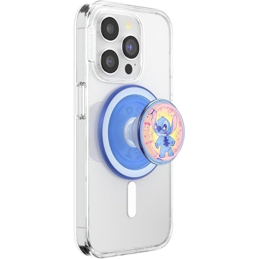imagePopSockets Phone Grip for MagSafe with Kickstand Magnetic Stand Swappable Top Secure Hold for iPhone MagSafe Cases Phone ampamp Tablet Grip Disney  PopOut Dreamy StitchDisney Classics  Jelly Star Stitch