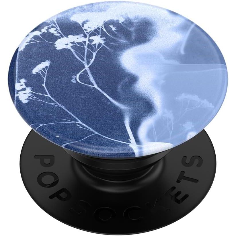 imagePopSockets Phone Grip with Expanding Kickstand Adhesive Grip Cute PopSockets Mod FlowersIndigo Blue