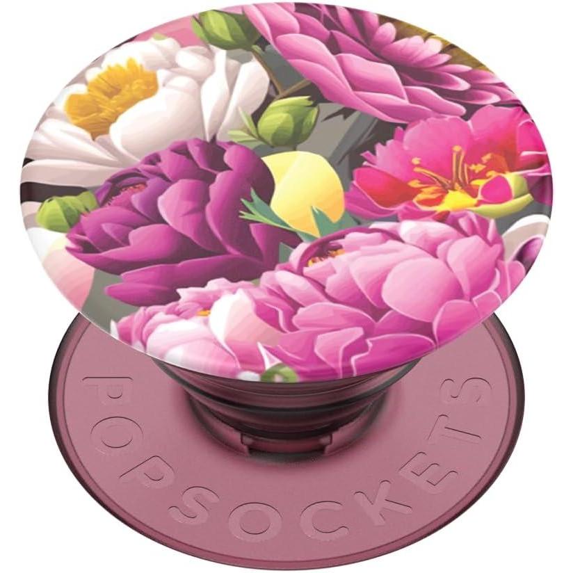 imagePopSockets Phone Grip with Expanding Kickstand Adhesive Grip Cute PopSockets  Mod FlowersPeony Bloom