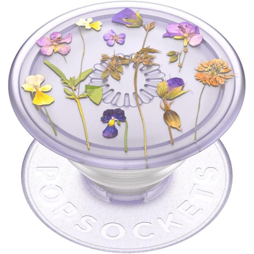 imagePopSockets Phone Grip with Expanding KickstandAdhesive Purple Fields